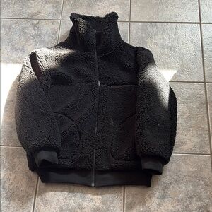 Cozy Black Sherpa Jacket Aritzia